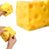 10cm Giant Cheese Squishy Toy.Slow-Rebound Shapeable Squeeze Ball. Realistic Sensory Fidget Toy.Sensory Fidget Toy for Stress Relief. Anxiety Relief Gift for Adults