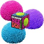 NeeDoh Shaggy Ball ?C Neon Squishy ?C 3 Pack