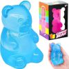 Schylling NeeDoh Gummy Bear - Sensory Fidget Toy with Jelly-Like Filling - 3.5 Tall - Blue (Pack of 1)